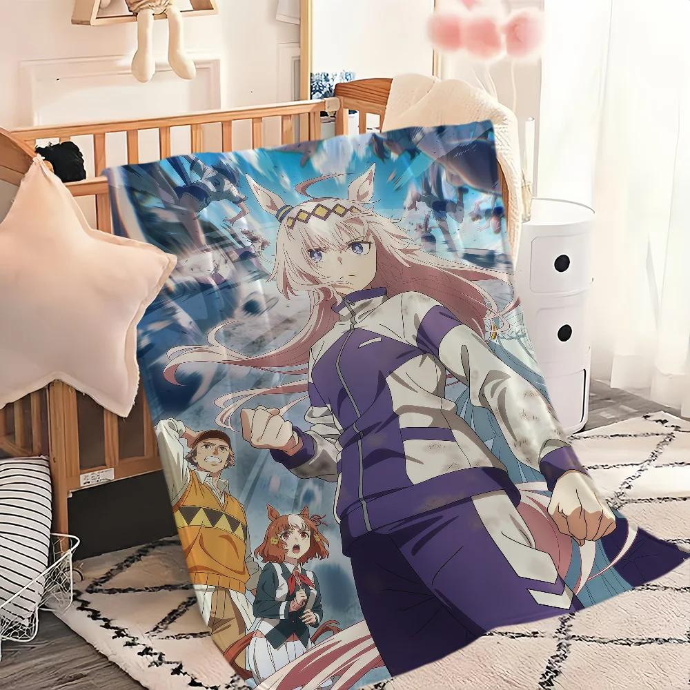 Anime Uma M-Musume Cinderella GrayS Decke Weich Bequem Nickerchen Plüsch Geeignet Für Wohnzimmer Büro Schlafzimmer Zuhause Kinder Geschenk