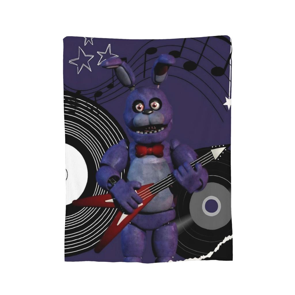 FNAF At Freddys Blanket Flannel All Season Portable Super Warm Throw Blanket for Bedding Bedroom Bedspread