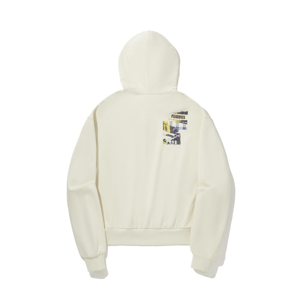Li Ning X Pleasures Loose Pullover Hoodie Women hoodies Cream-Yellow AWDUF42-2
