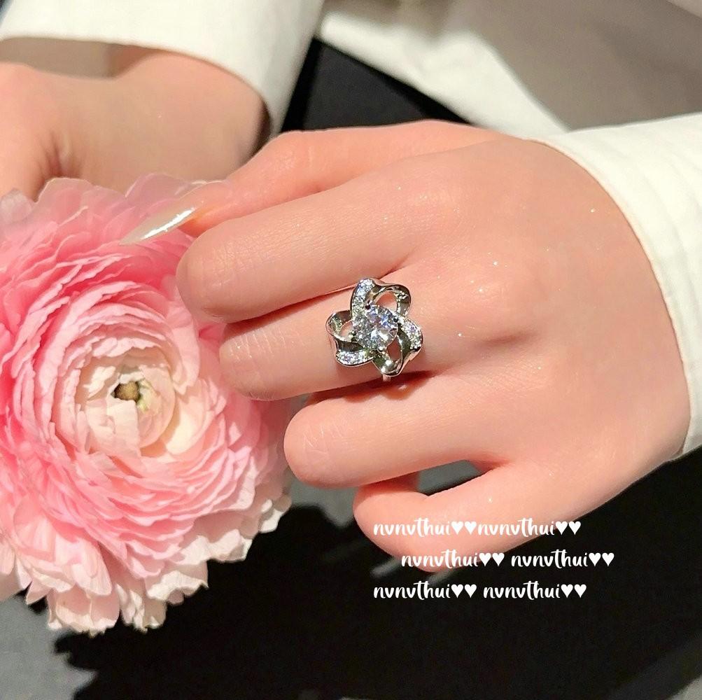 Nvnvthui Bright Wonderland Star Gem Necklace, Rich Family Thousand Gold, 18K Venus Mango Zircon Plated Ring
