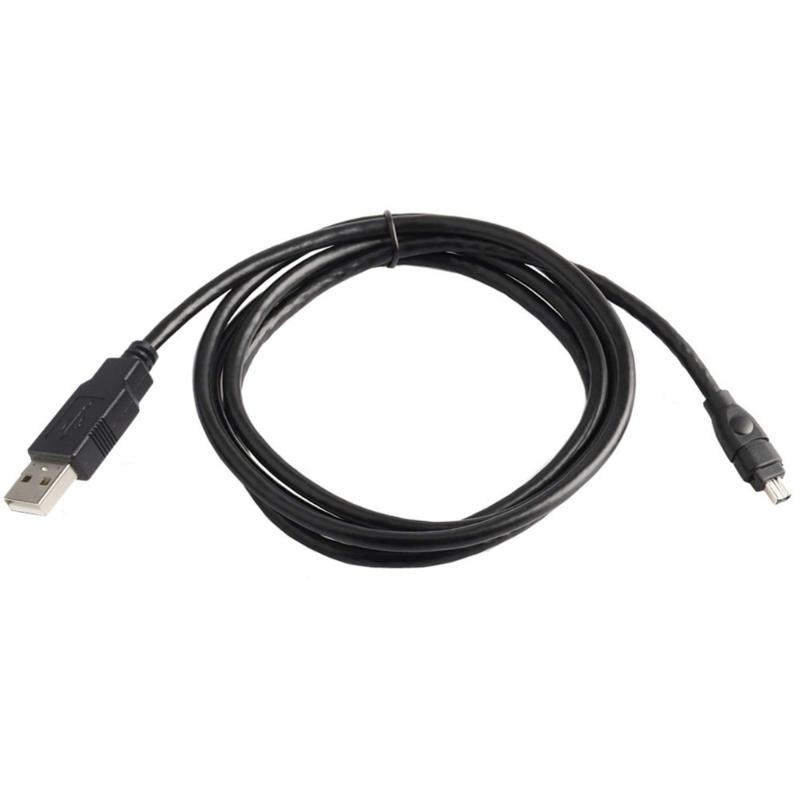 USB2.0 to 4Pin Firewire 400 IEEE 1394 Cable Male to Male Adapter Wire for DCR-TRV75E Camcorder 400Mbps Data Transfer