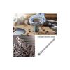 M METERXITY 4-Piece Set Hex Head Screws, Fully Threaded, Durable, Rustproof, Industrial Parts, Machinery, Silver, Hex Bolts M6 x 100mm, Nuts