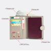 Genuine Leather Ultra-Thin RFID Blocking Passport Holder Wallet - All-in-One Travel Organizer for Women (New Style)