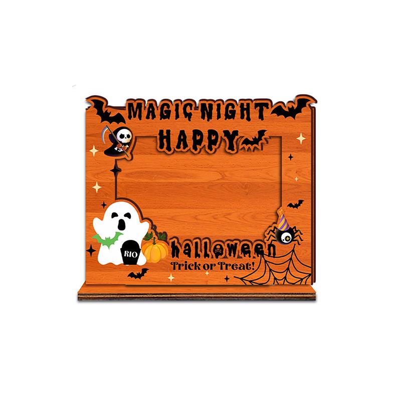 

Halloween Picture Frame, Po Frame, Small Wood Picture Frame, Happy Halloween Home Decor Tabletop Display, Kids Halloween Gift
