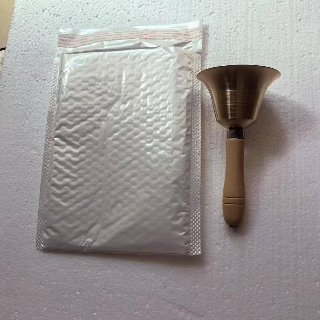 8CM Copper Handbell with Wooden Handle - Ideal for Teaching, Classroom, Pets, or Christmas