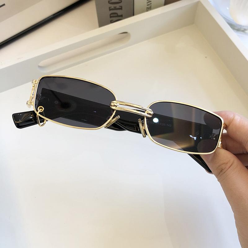 Fashion Glasses Men Rectangle Shades Famous Brand Small Frame Square Women Sunglasses Luxury Designer Eyewear
