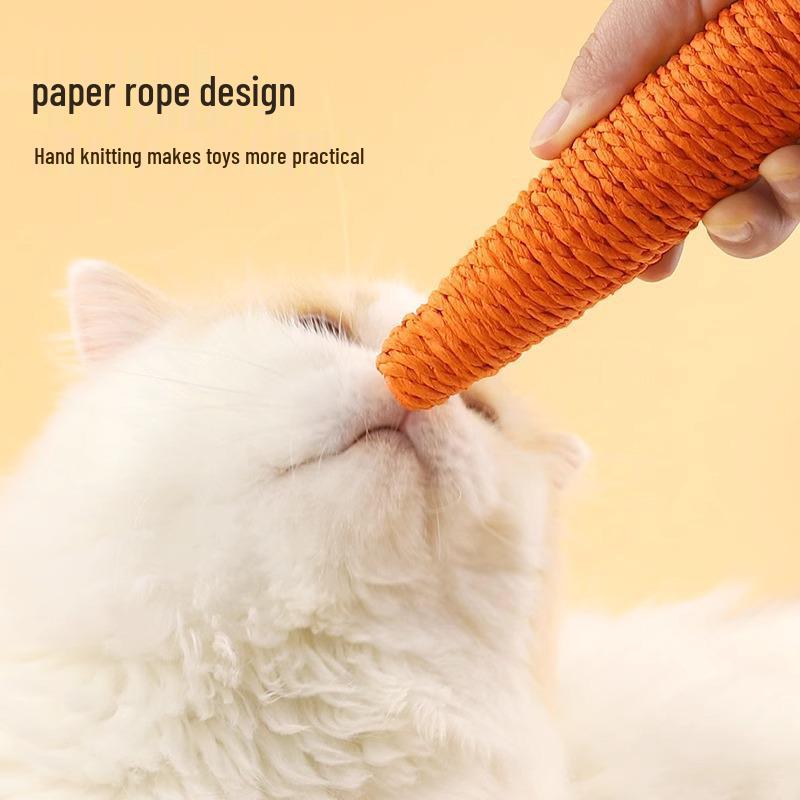 Morot Kattleksak: Bettålig, Molslipande, Klovässande med Klös- och Leksakspinne med Bjällra