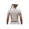 Jordan Women's Cropped Graphic T-Shirt White Blue HJ0197-133