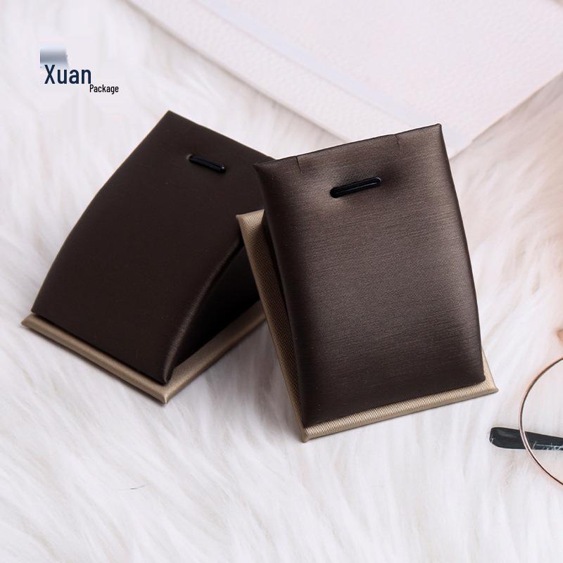 Champagne Brown PU Pendant Display Tray with Curved Surface
