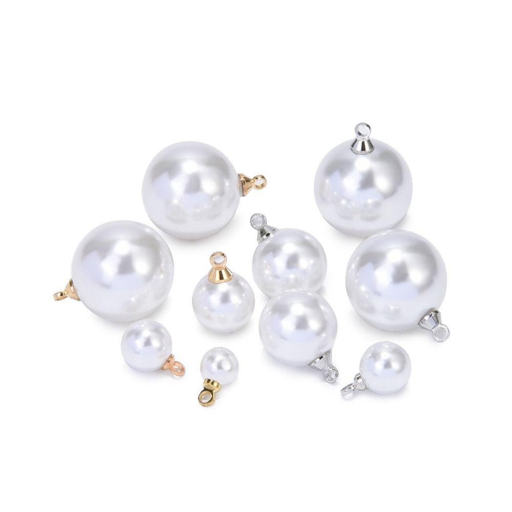 10PCS Clothes Decor Imitation Pearl Handmade Pearl Buttons for Sweater  Girls