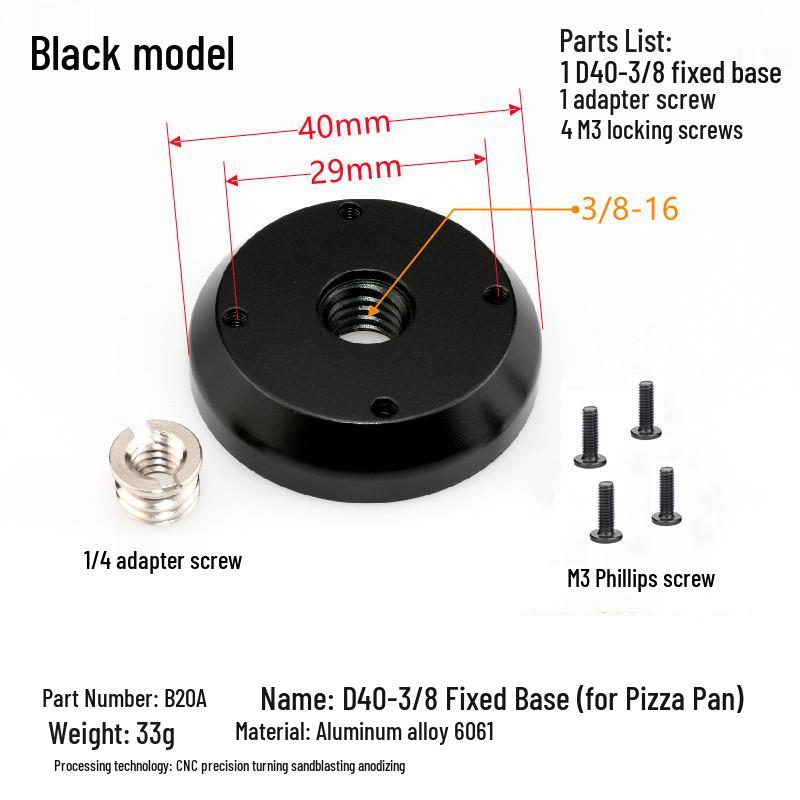 Wall-Mounted Outdoor Tripod Connector Adapter Base
