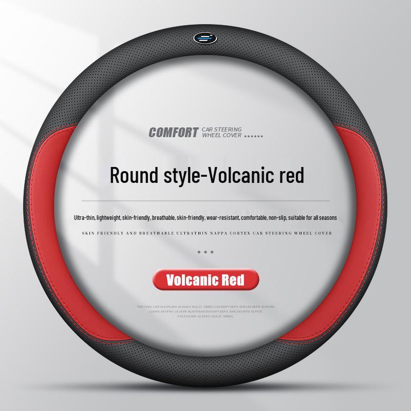 Ultra-Thin Genuine Leather Steering Wheel Cover for Oushang 520, Z6, Benben, Ou Liwei, CX70, A800.