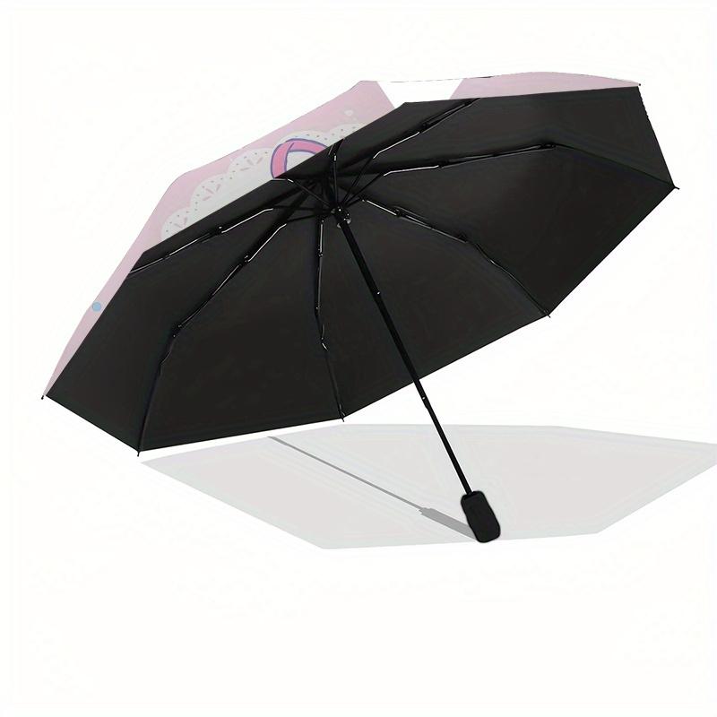 International Women's Day,My Melody Automatic Folding Umbrella-Simple 8-Rib Design, Bright Cartoon Pattern, Durable Iron Frame, Suitable For