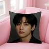 Singer Kim T-Tae-Hyung Office Cushion Pillowcase Car Cushion Cover45X45Cm Lumbar Pillowcase Sofa Pillowcover