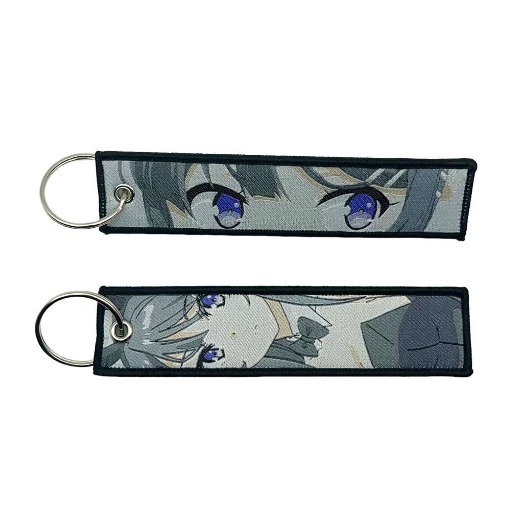 Anime Schloss Schlüsselanhänger Fan Geschenke Jet Tags Stickerei Schlüsselanhänger Niedlicher Auto Anhänger Schlüsselanhänger Schmuckstück Tasche Geldbörse Anhänger Zubehör Geschenke