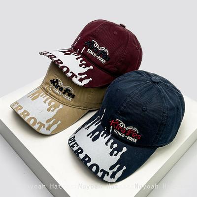 New Men Women Design Style Letters Embroidery Ripple Baseball Hats Sunshade Personal Versatile Street Peaked Caps Fashion Niche