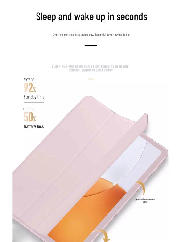 Xiaomi Pad 7 Pro 12.5-inch 2025 Full Coverage Anti-Drop Silicone Tri-Fold Case