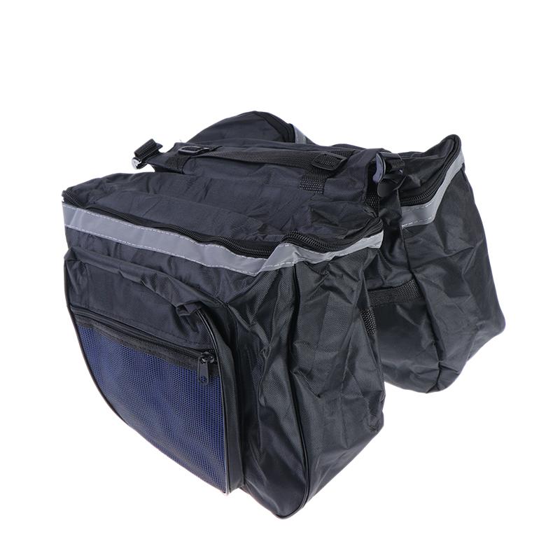 Bike Rear Seat Bag Rear Luggage Rack Large Capacity Waterproof Double Side Pannier Bag Bike Rear Seat Tail Bag Bike Accessories