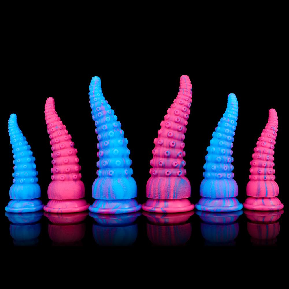 Doprava zdarma Velké silikonové chapadlo chobotnice dildo a anální kolík sexuální hračka