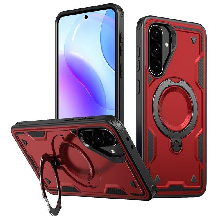 For Samsung Galaxy A15 A16 A53 A36 A56 5G Case Magnetic Wireless Charging Military Protection PC TPU Kickstand Phone Cover