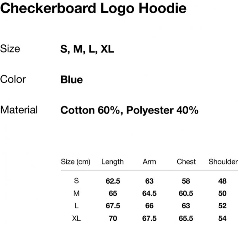 Thisisneverthat Checkerboard Logo Hoodie Blue