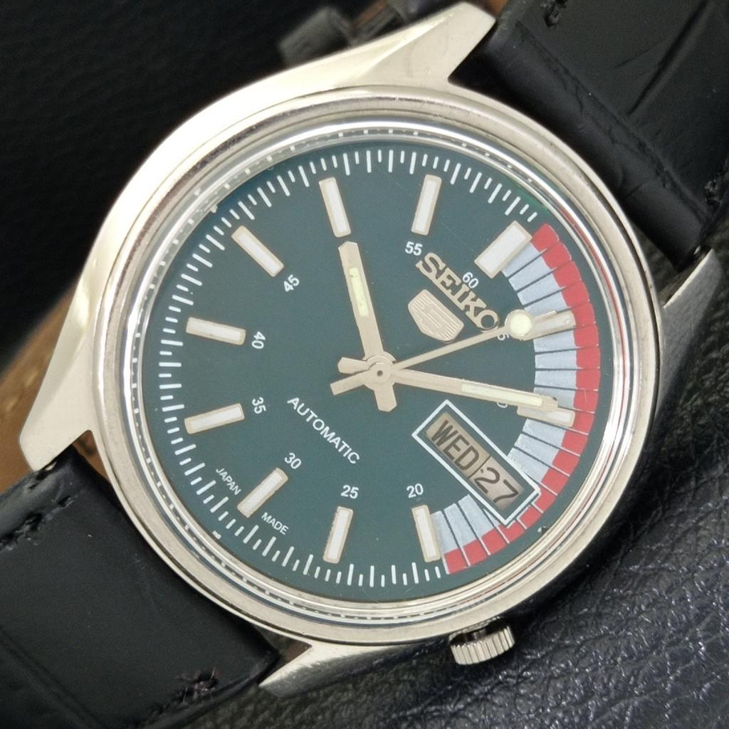 

ВИНТАЖНЫЕ АВТОМАТИЧЕСКИЕ ЧАСЫ SEIKO 5 7009A ЯПОНИЯ МУЖСКИЕ С ЦИФЕРБЛАТОМ ЗЕЛЕНОГО ЦВЕТА a500759-5 R154-a500759
