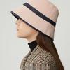 VVC Double-Sided European Style Women's Bucket Hat - Autumn/Winter Knit with PU Leather & Corduroy