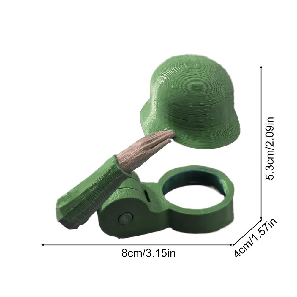 

Bottle Caps Fun Salute Soldier Beer Helmet Reusable Novelty Decorative Dustproof Protectors Cap for Kitchen BBQ Party Bar зелений