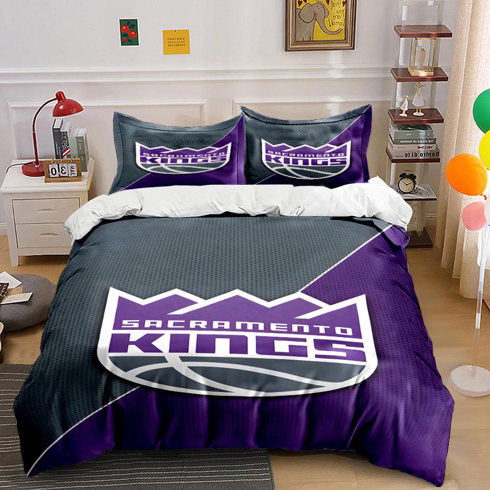Sacramento Kings logo design. Bedding sets Duvet cover sets Duvet covers Pillowcases(1*Duvet Cover 2*Pillowcases without duvet insert)
