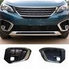 Car Front Bumper Fog Light Cover Trim Hood Lid Bezel Accessories ABS Durable Compatible for 5008 16119191980 16119192080