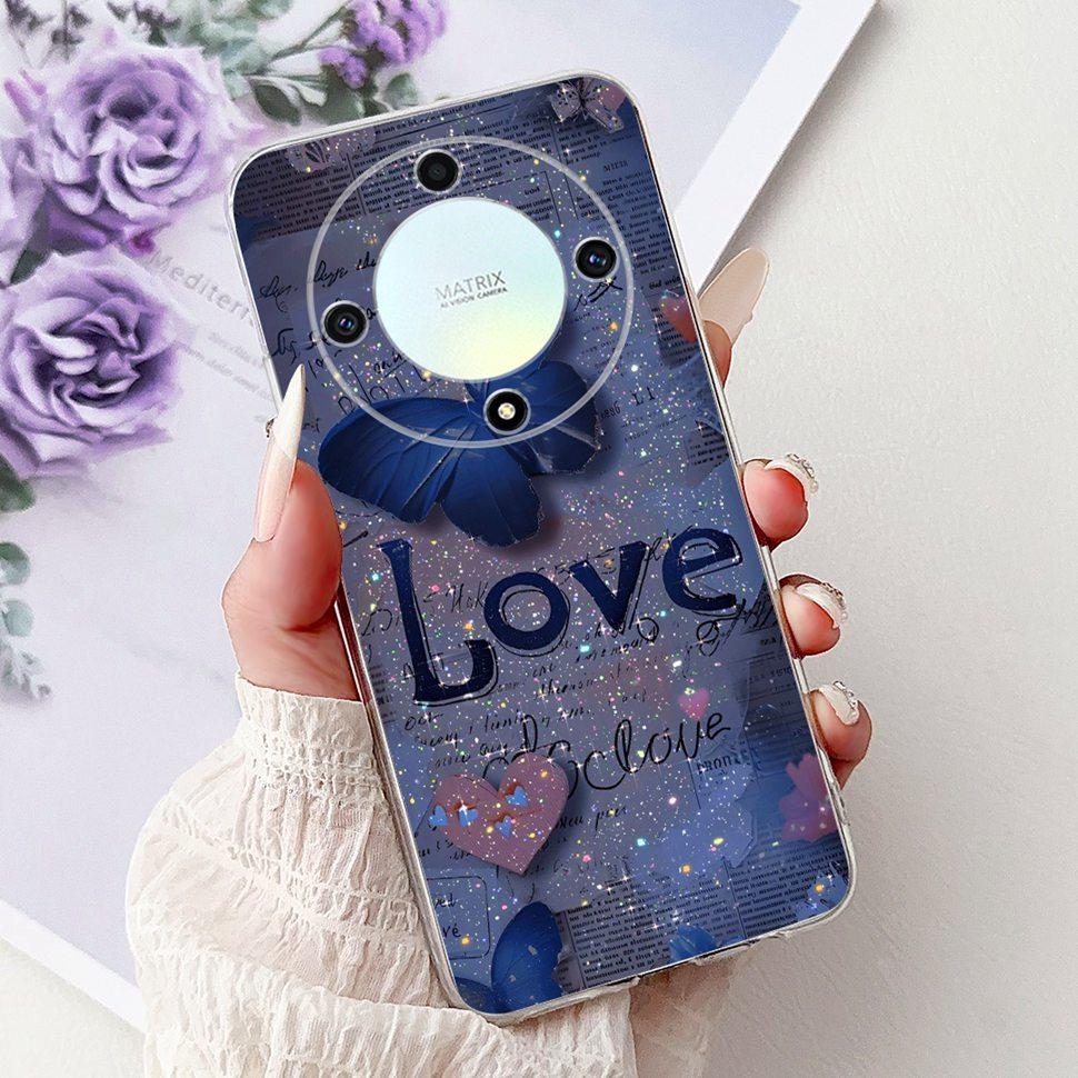 For Honor X9a 5G Case RMO-NX1 Beautiful Butterfly Soft Silicone Phone Cases For Honor X 9a X9a 2022 Back Cover Bumper 6.67"