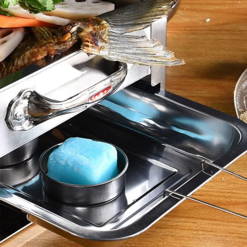 Shield Point Stainless Steel Rectangular Roast Fish Pan