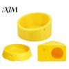 Comfortable Small Pet Shelter Cheese Hamster Hideout, Funny Cave House, Breathable House Food Bowl, Cage Accessory for Gerbils, Guinea Pigs Shaped