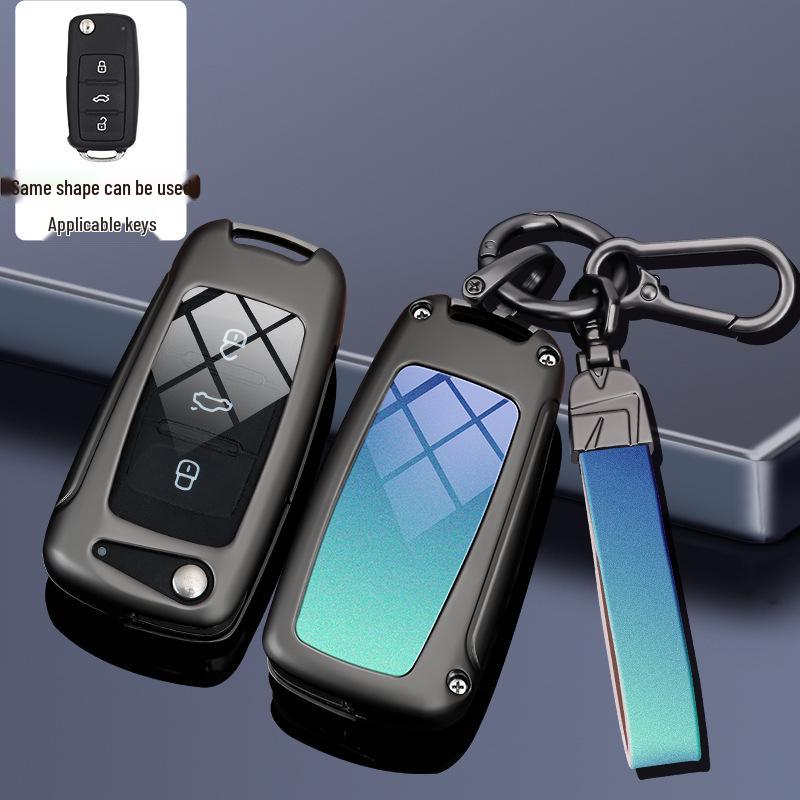Compatible Key Case for Volkswagen Cars: 24 Sagitar, Bora, Golf 7, Tiguan L, Tayron, Yi, Magotan, and 23 Model CC.