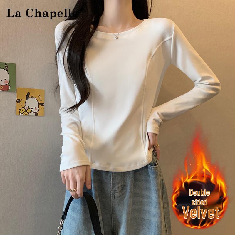 

La Chapelle Women s Thickened Round Neck Long Sleeve Base Layer Top 28