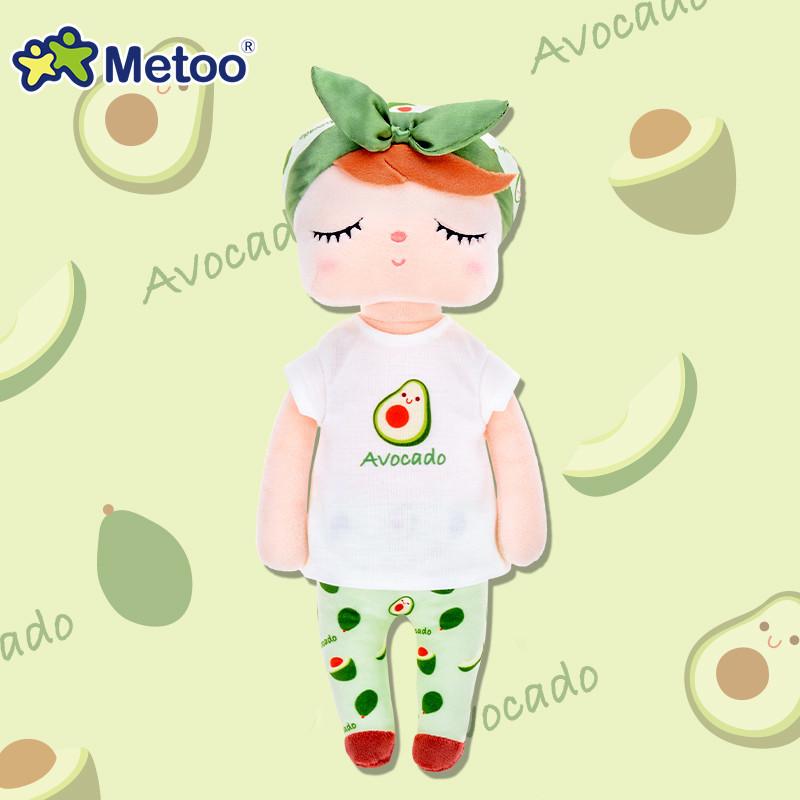 Metoo Angela Ctue Fruits Princess Plush DollWatermelon Lemon Peach ToysBaby Kids Holiday Gifts