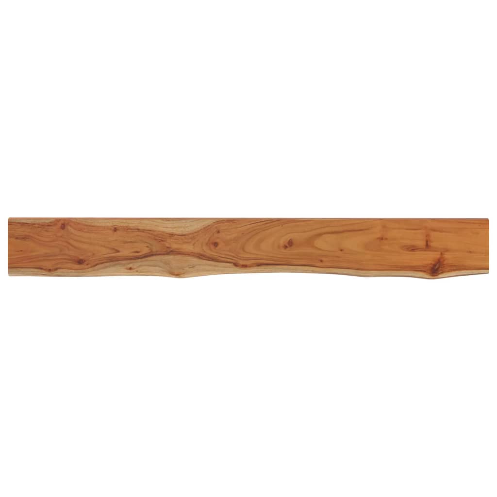 Wall Shelf 160 x 20 x 3.8 cm Rectangular Solid Acacia Wood with Natural Edge