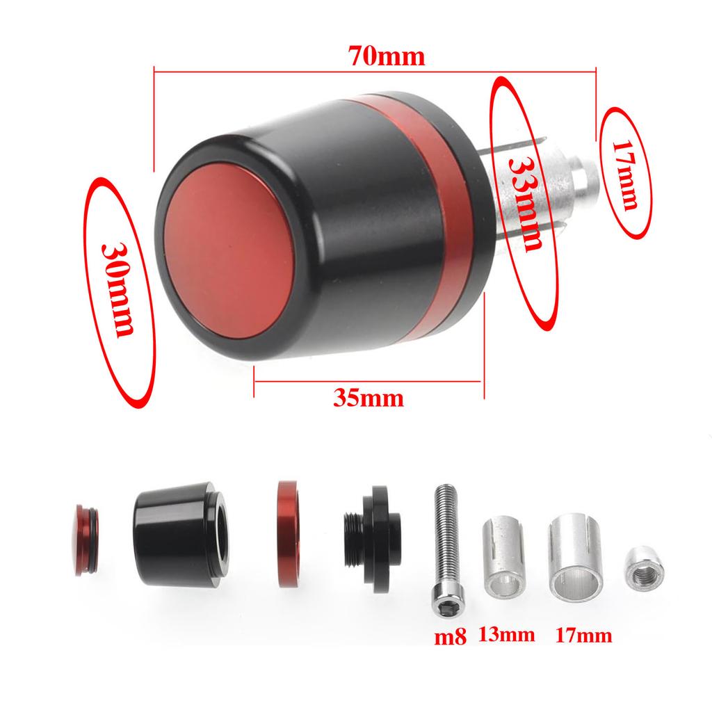 For Bajaj Pulsar 180 200 NS/200 RS/200 AS 200NS 200RS 200AS N250 Motorcycle 7/8"22MM Handlebar Grips Handle Bar Cap End Plugs