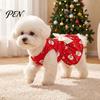 Holiday Pet Clothes for Small Dogs Christmas Dog Dress with Bow, Sleeveless Puppy Dress, Cute Breed Teddy Bichon Outfit Festive Dogs, Party