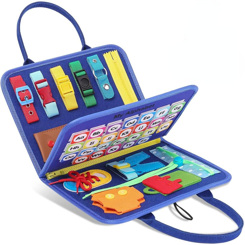 Pannello Attività, Giocattolo Montessori, Giocattolo per Bambini Giocattolo per Motricità Fine Da 1 Anno, Busy Board, Giocattolo Da 1 Anno Bambino, Giocattolo Sensoriale Bambino