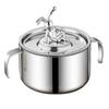 ZISIZ 304 Stainless Steel Kids Double Handle Bowl