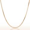 Rose Gold Plated Minimalist Korean-Style Snake Bone Necklace for Women – High-End Niche Design