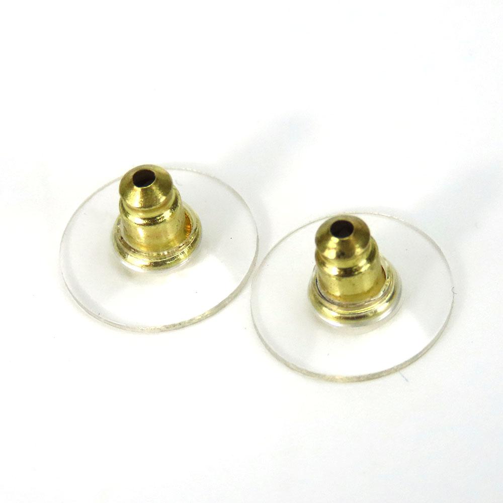 Used CHANEL Pierce COCO Mark metal/Rhinestone 7.7g Gold Plating