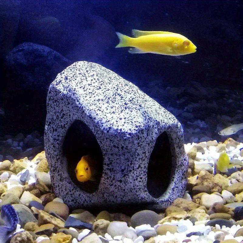 

3 шт./компл. аквариум Hideaway Rock Cave искусственные пластиковые аквариумные растения коралловые украшения для аквариума