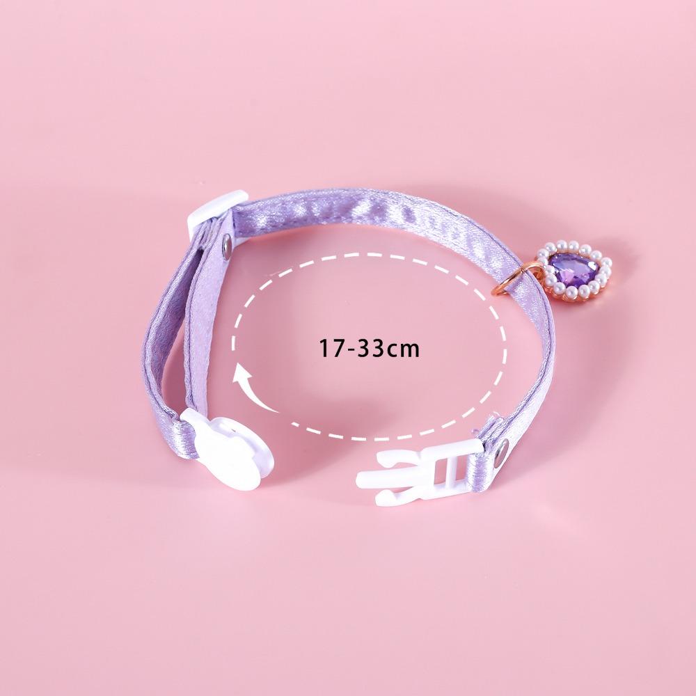 Herz-Anhänger Haustierbedarf Verstellbare Katzenhalsbänder Mode-Haustierhalsband Haustier-Accessoires