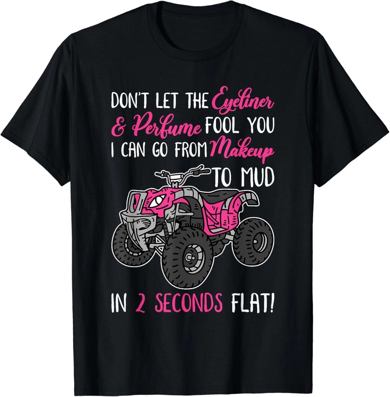ATV Quad Bike Riding Girl For All-Terrain Four Wheeler Gift Unisex T-Shirt 2XL