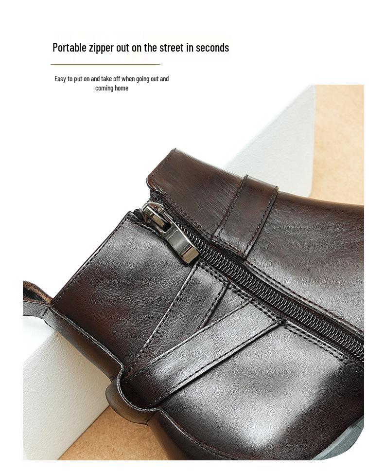 Men's Chelsea Boots 2025: Genuine Leather, Height-Enhancing, Thick Sole Martin Boots for Autumn/Winter