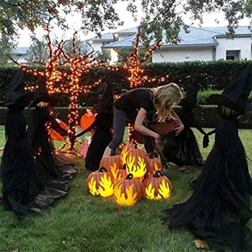Decor Activated Sensor Halloween Decorations Light-Up Witches Halloween Prop Screaming Witches