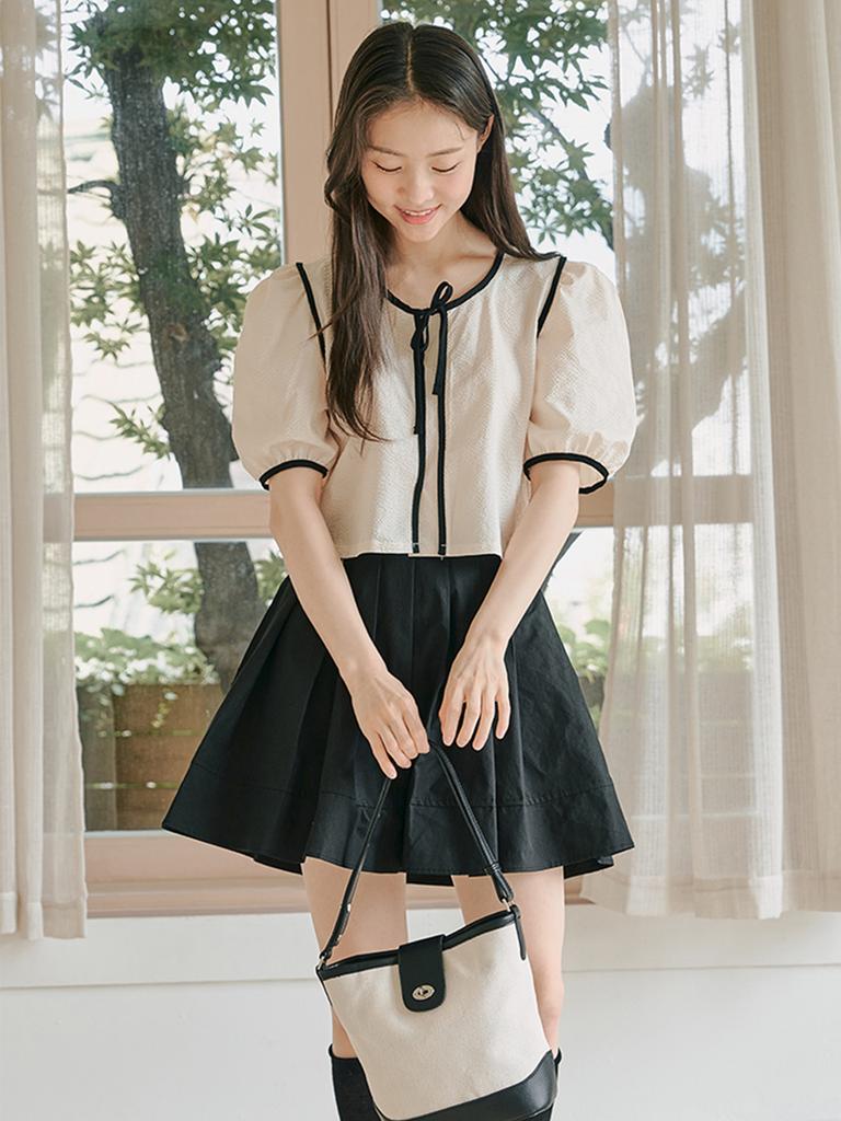 Anoetic Half Pleats Skirt_2Color