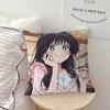 New K-Kaoruko Waguri Pillow Covers Cartoon Sofa Decorative Home Double-sided Printing Short Plush Cute Cushion Cover